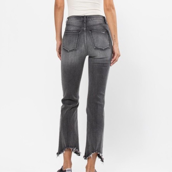 Sneak Peek Black High Rise Straight Leg Jeans - Picture 2 of 5